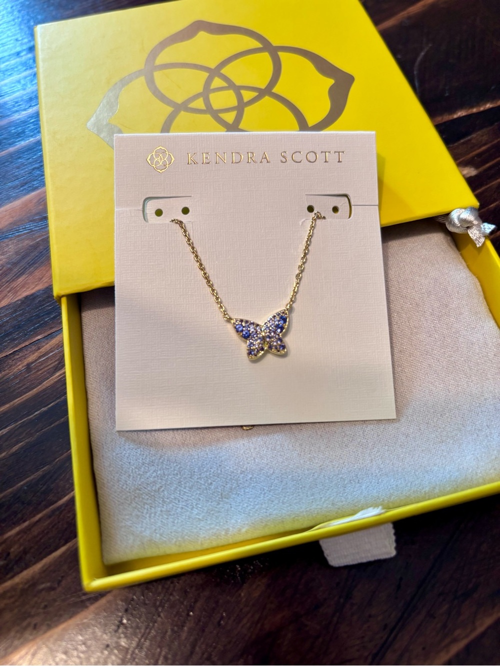 NEW Kendra Scott Lillia Butterfly Necklace - Picture 2 of 3